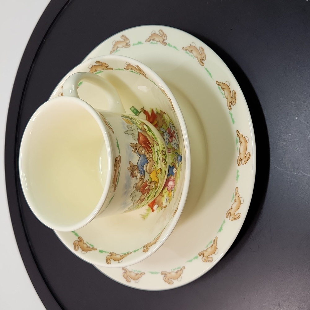 Bunnykins Breakfast Trio - Plate, Bowl, Cup (different patterns)